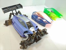 Losi 8ight-E 2.0 1/8 4x4 Buggy Roller Slider Chassis w/ 2x Bodies Used
