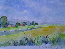 Joli tableau aquarelle signé