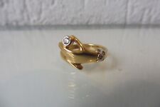 Bague Pierre Lang, Main, Éditeur PL-Ring, Doré Avec Des Pierres, Taille 54 (6)