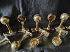 2 Supports bout de Tringle de 1,8cm laiton L.6cm Rideau Draperie Quincaillerie