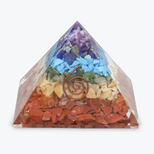 Pyramide orgonite 7x7 résine - orgonite,