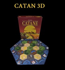 Catan jeu de base + extension 5 6 joueurs peint / Catan game base + 5 - 6 player