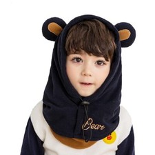 Fleece hood child winter neck choker hat ski cover neck hat scarf...