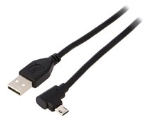 CC-USB2-AMMDM90-6 Câble USB 2.0 Plaqué Or 1,8m Noir Série Fabricante : Cablex...