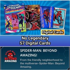 Topps Marvel Collect Spider-Man: Beyond Amazing Epic+SR+R+UC 57 Cards