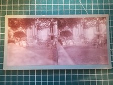 UK18 Albuminated Stereo Plate TBE 1908 Beautiful Property Garden Furniture Wicker