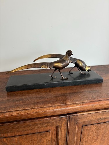Sculpture bronze avec deux - sculpture,