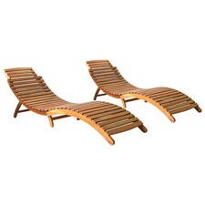 Lot de 2 Chaises Longues Bain
