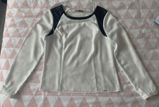 Tunique femme écru et noir LA CITY Taille 36 (S)