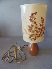 Lampe de chevet en bois abat