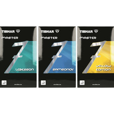 Raquette de tennis de table Tibhar Master (jaune, Lebsesson, Samasonov)