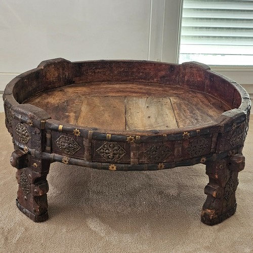 Table basse indienne chakki - indienne,