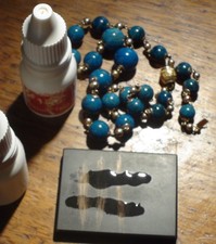 Plein d'or 18 carats et 14 carats ! Collier lapis lazuli de luxe artisanal bijou