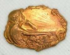 bel ornement de broche en cuivre art nouveau