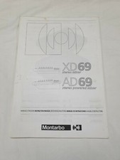 Montarbo XD 69 AD 69 Instruction Booklet