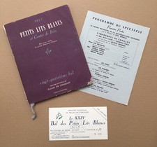 24th White Beds Ball Program 1952 Fairy Tales Cocteau Touchagues...