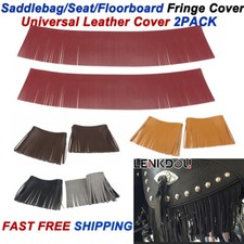 Saddlebag Seat Fringe Footfloor Foot Pedals Trim Tassel For Harley Motorcycle 