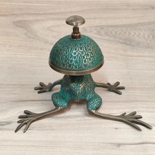 Cloche de bureau grenouille en