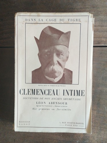 Clemenceau intime souvenirs - intime, de