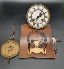 Ancien mouvement horloge pendule avec balancier Lyre + clé