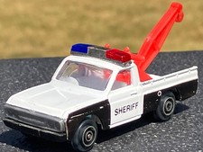 Vintage PlayArt Mazda Pick Up Sheriff Tow Truck Complete Very Nice! 1/64 Diecast
