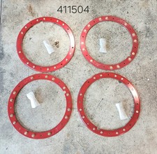 4X BEADLOCK LOOK RIM TRIMS RED