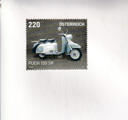Timbre autriche moto - timbre,