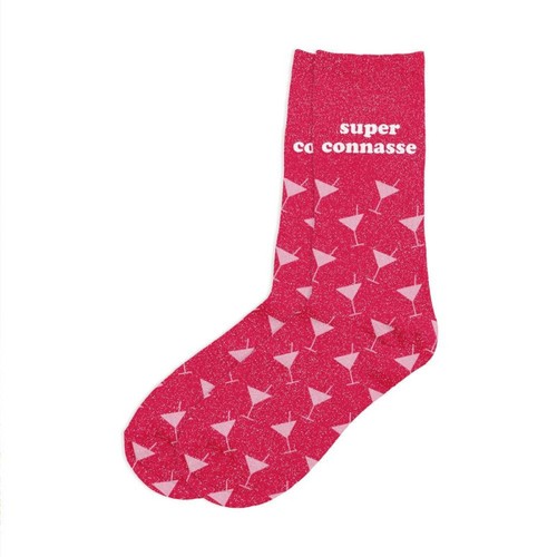 Chaussettes femme rose - chaussettes,