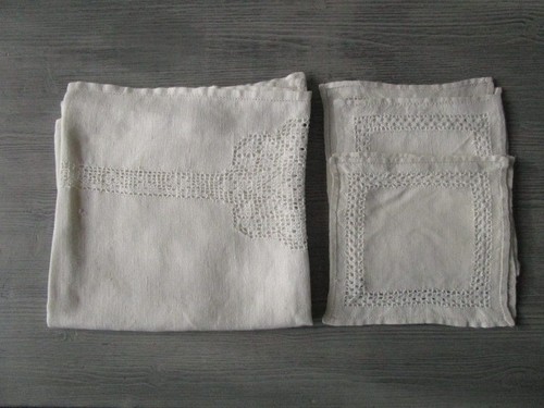 Nappe thé ancienne - a,