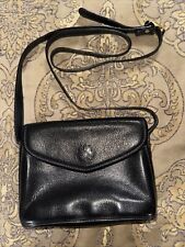 Vintage Didier Lamarthe Black Crossbody Leather Purse Classic Adorable Handbag!