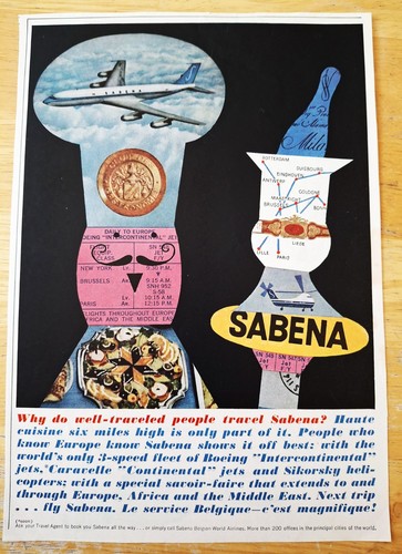Sabena belgian airlines 1960 - sabena,