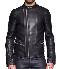 Blouson de motard noir chic