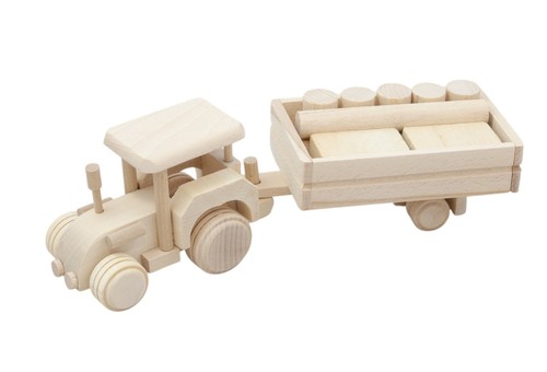 Tracteur bois avec - , +