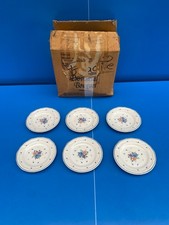 Lot 6 Petite assiette a dessert vintage Provincial Bouquet 1987 JMP STONEWARE N1