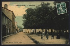 CPA Vianne, La Place 1911 