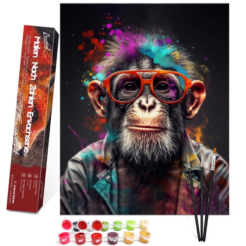 Peinture par numéros - , animaux