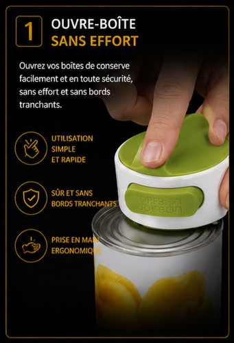 Ouvre boîte manuel compact - ouvre-boîte,