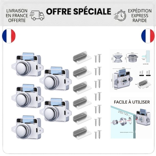 Loquets bouton poussoir