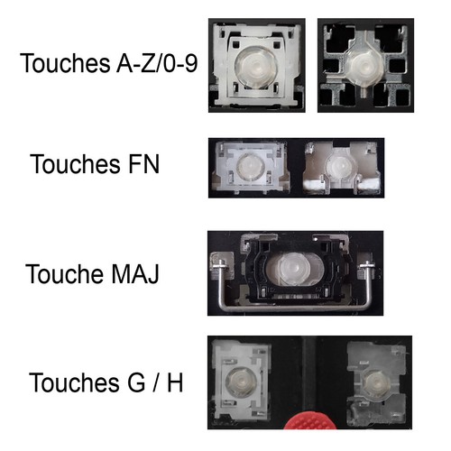 Touche clavier français - clavier,