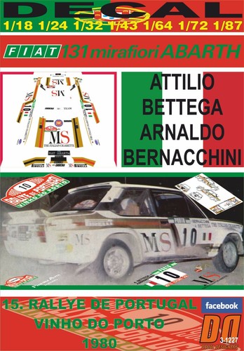 Decal fiat 131 abarth - decal,