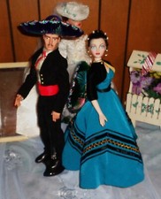RARE-2 DOLLS&OUTFITS-TRENT AND GENE-CAFE' OLE' AND HACIENDA-GENE REPAINT-MINT!