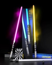 Duel Sabres Laser Lot de 2 6 Effets sonores & 24 Couleurs Laser Amovible Lame...