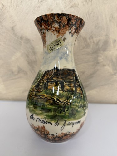 Vase vintage peint - , main