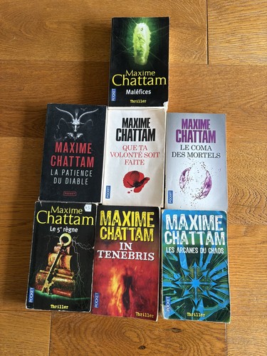 Lot romans maxime chattam - 7,
