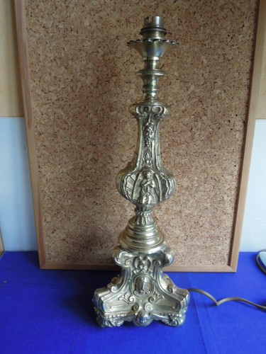 Pied lampe laiton - lampe, bougeoir