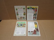 CHILDREN'S SONGS 4 illustrated postcards