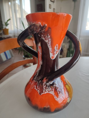 Vase vallauris fat lava et - vallauris,