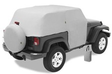 Bestop 81040-09 All Weather Trail Cover for 2007-2018 Jeep Wrangler 2-Door Gray