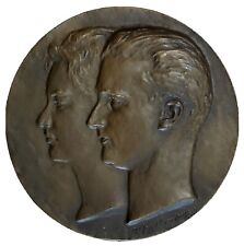 Medal King Albert II and Queen Paola 1959 weddingby Alfred Courtens, Belgium 