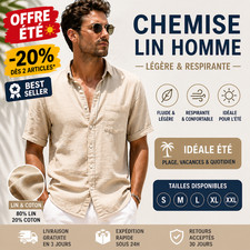 Chemise Lin Homme Été